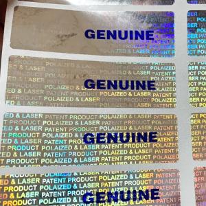 Custom Die Cut Self Adhesive Security Labels with Various Sizes Available and 7-14 Days Delivery