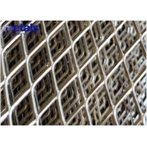 Heavy Black Steel Expanded Metal Mesh Sheet Catwalk Grating High Tensile