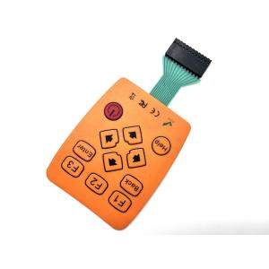 Clear LED Windows 6 Layers Polyester Tactile Membrane Keyboard With 1 Million