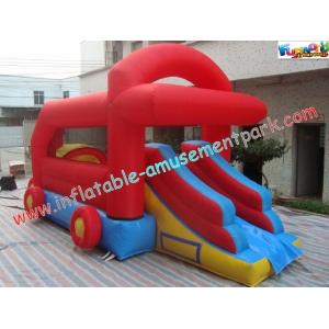 Car Inflatable Bounce Houses With Mini Jumper Slide For Children Play