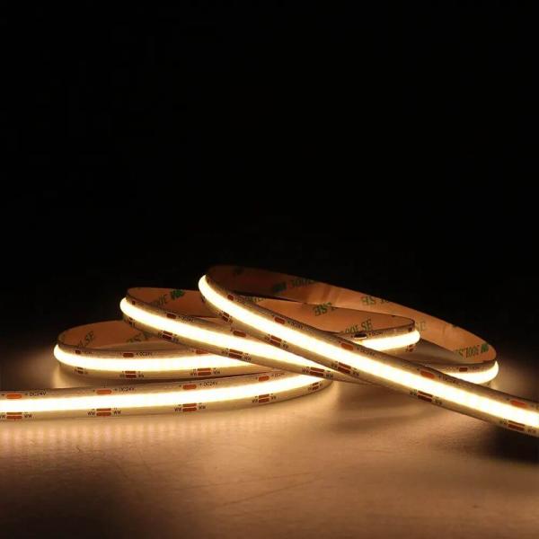 Turnable White Cob Dotless Led Strip Lights Dc24v