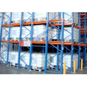 Heavy Load Drive In Racking , Galvanised Pallet Racking Storage Drive Through