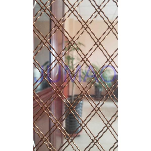 Double Wire Decorative Wire Mesh Cabinet Doors High Transparency Wire Mesh