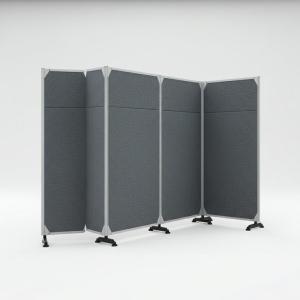 Movable Soundproof Office Partition Walls Customized With Fabric Finish
