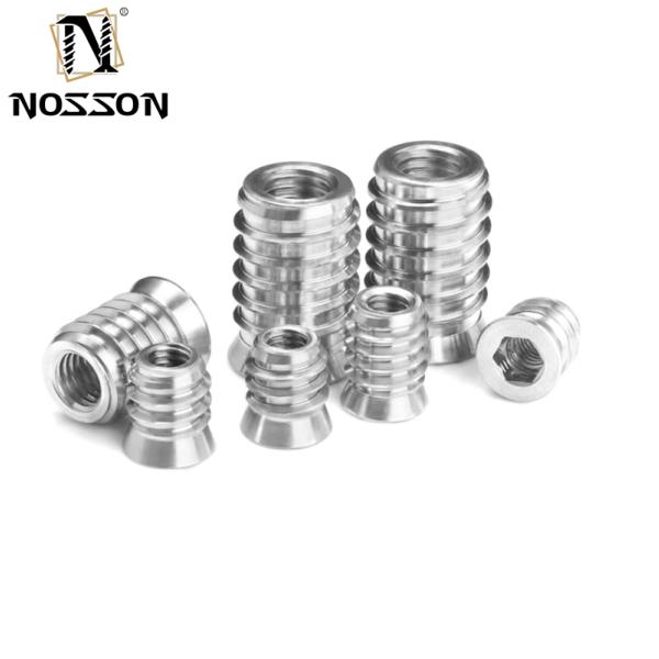 Hexagon Socket Wood Insert Nut Made Of Stainless Steel 201/304/316 For Durable