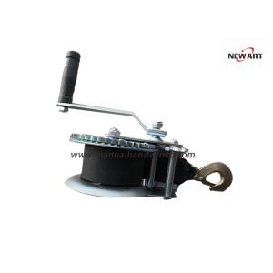 Cheap Strap Portable Boat Trailer Manual Hand Winch 1600lbs White Zinc Coated CE Passed for sale