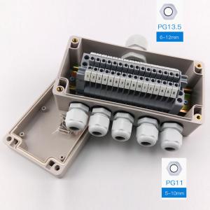 IP65 Waterproof Cable Junction Box 1 in 5 out 80*160*55mm with UK2.5B Din Rail