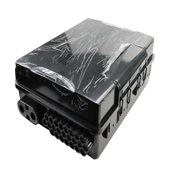 China Factory 24 Port Fiber Optic Distribution Black IP65 ABS Box Manufacturers