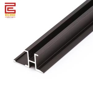 China Black Wall Panel Trim 8mm Aluminium Bathroom Wall Panel Edging on sale