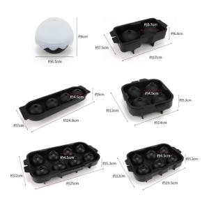 Hot Stocked Silicone Ice Ball Maker Easy Release Reusable Sphere Cube Tray for