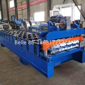 China Glazed Tile Panel 3kw 0.3mm Techo Tile Roof Sheet Making Machine on sale