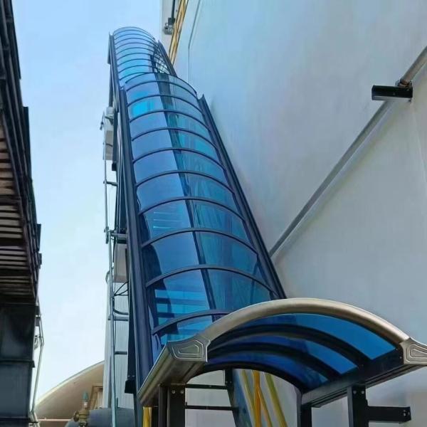 Blue Polycarbonate Solid Sheet Smooth Surface 100% Virgin Polycarbonate Resin