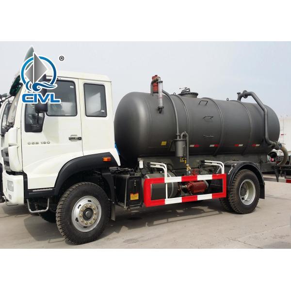 Quality 4X2 Sinotruk HOWO Sewage Suction Truck Cleaning Trucks with High Pressure Cleaning and Waste Water Suction Tank wholesale