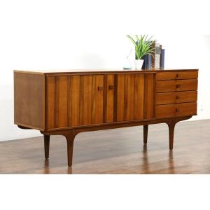 Ventage Style Laminated Particle Board TV Stand For Flat Screens Custom Made