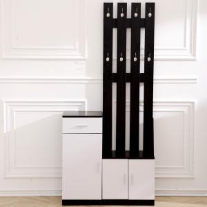 Convertible Height 187cm Multifunctional Shoe Rack Width 32cm With Drawers