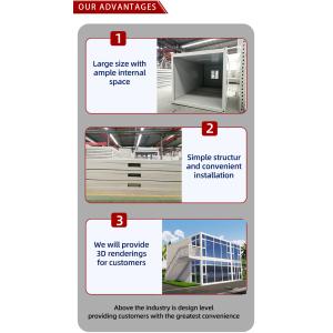 Prefab Collapsible Container 1 Bedroom Mini House with Restaurant and Online