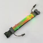 RGB PSU Extension Cable Kit to 8-Pin GPU Addressable ARGB Extension Sleeved