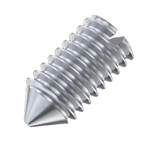 Custom DIN551 Stainless Steel Grub Screws Set Screw with Slotted Head and Cone