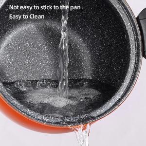 28cm Kitchen Cast Iron Maifan Stone Micro Pressure Cooker With Handle