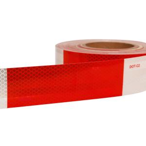 High Visibility Reflective Tape Red and White DOT-C2 For Vehicles For Truck