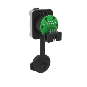 Female RJ45 Socket IP65 CAT5/6 8 Pin Ethernet Chassis Connector for Outdoor