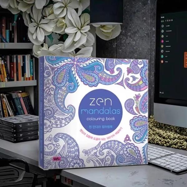 Children's Calming Drawing Art Book Hand-Painted Picture Book with Fancy and