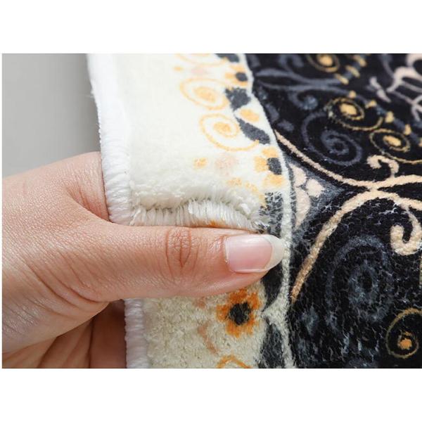 Circular Rainbow Children'S Room Carpet 3D Effect Cartoon Cloud Decorated Carpet