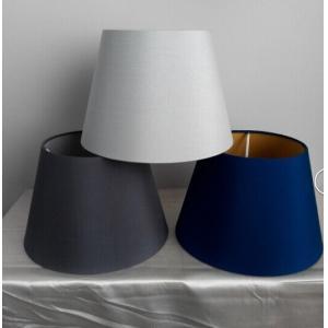 Blue Gold PVC Inner Hardback Lamp Shade H180MM Rolled Edge
