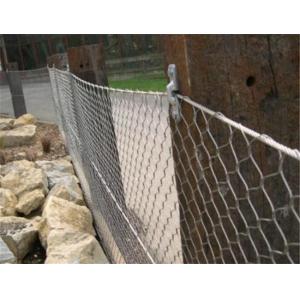 Knotted Type Stainless Steel Rope Mesh Netting Diamond Opening Bright Surface