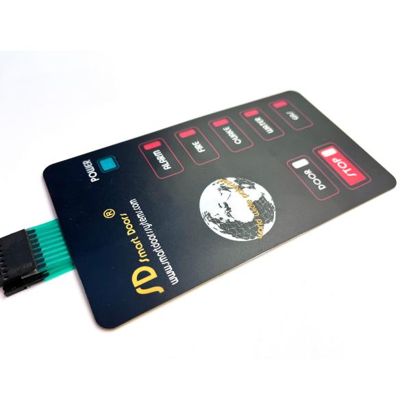 Clear LED Windows 6 Layers Polyester Membrane Control Box With 1 Million Life