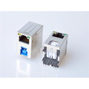 HULYN,RJ45 Modular Jack Connector, Shielded RJ45 + USB3.0 Combo Connector,