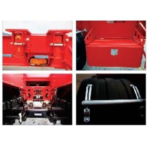 35t Payload 40ft 2 Drum Axles Container Skeleton Semi Truck Trailer