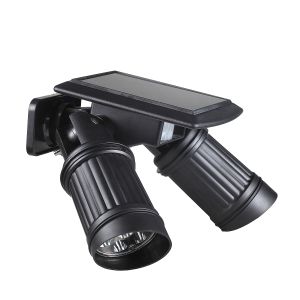 China Dual Head LED Solar Flood Light With Adjustable Brightness For Garden on sale
