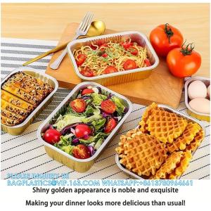 Aluminum Foil Pans With Lids 10pack Heavy Duty 2LB Foil Pan 8.5"×6" Disposable,