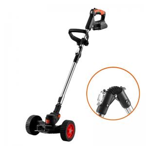 China 2000mAh Battery Operated Weed Eater , Anti Slip Cordless String Trimmer With Wheels on sale