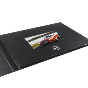 Automotive Industrial LCD Video Brochure Card With Rechargeable Battery