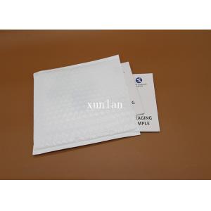 Custom White Flat Poly Bubble Mailers , Delivery Packaging Poly Bubble Envelopes