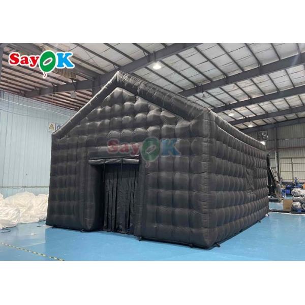 Large Black Inflatable Cube Disco Tent Inflatable Disco Marquee Tent For Wedding