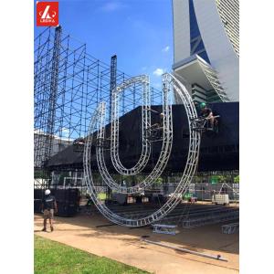 Creative Irregular Shape Aluminum Square Stage Truss System Pentagram / Heart