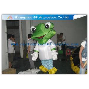 Green Head Frog Inflatable Cartoon Characters Inflatable Animal Costume Adult