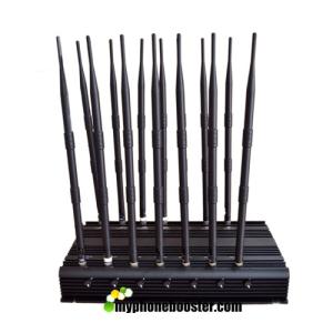 14 Antennas 35W high power car remote control mobile signal blocker jammer