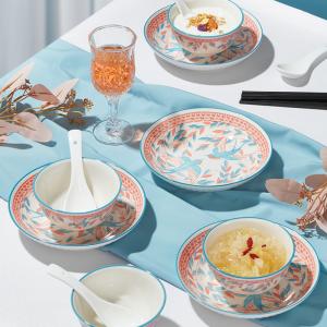 Modern Custom Ceramic Dinnerware Set with Personalized Logo Design