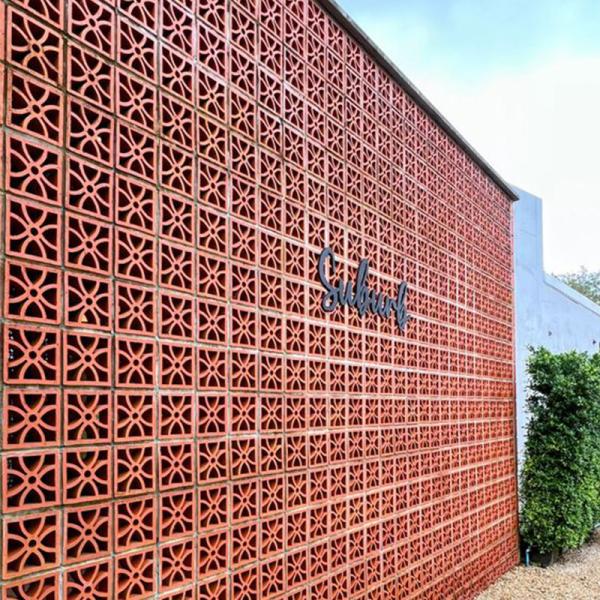 Quality Artistic Courtyard Exterior Latest Modern Wall Design Clay Hollow Breeze Block Facade Block wholesale