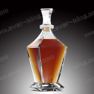 Crystal White Flint 750ML Tower Shaped Tequila Glass Bottle