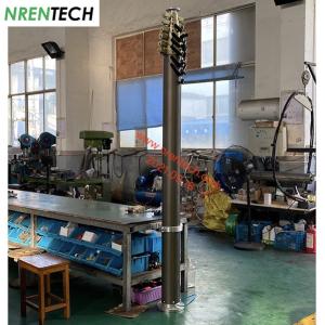 12m mobile telescopic mast 30kg payloads 2.55m closed height-pneumatic lifting