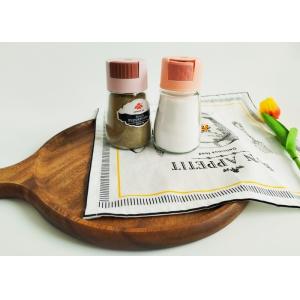 China Rationed Salt Glass Jars Squeezable Cap Salt Jars on sale