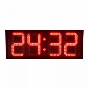 China 20 Inch Dip Type Led Digital Clock / Large Electronic Clock For Outdoor on sale