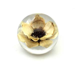 Acrylic Red Rose Paperweight , Custom Engraved Paperweight