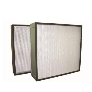 Compact Box Type High Volume HEPA Filter Aluminum Alloy External Frame For Clean