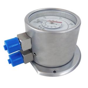 100mm Gas Liquid Differential Pressure Gauge For Water Anti Corrosion